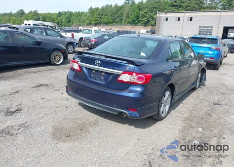 2013 Toyota Corolla S z USA, uszkodzony, nr VIN 2T1BU4EE4DC110859